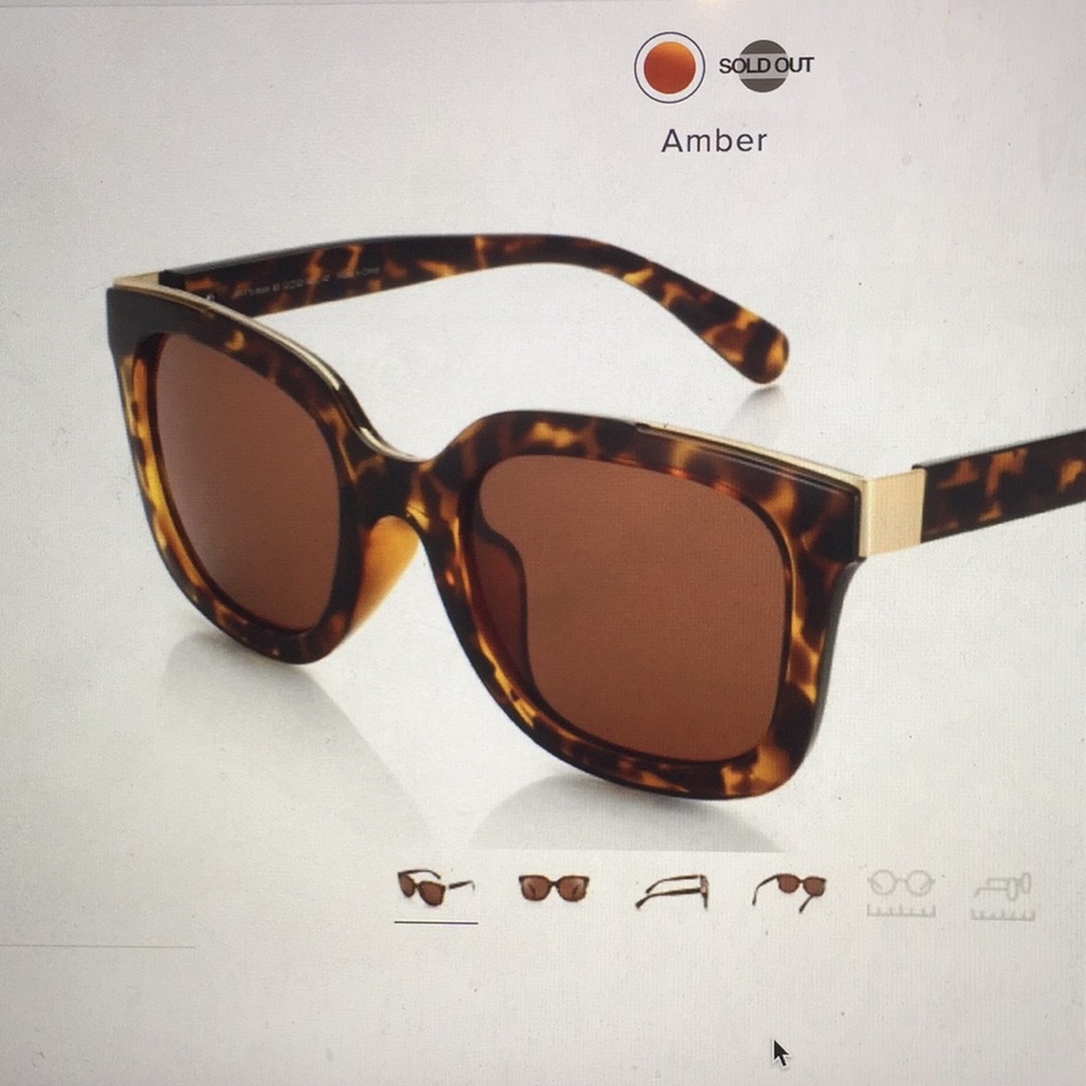 Jin’s tortoise sunglasses